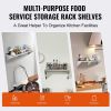 VEVOR 14" x 60" Stainless Steel Shelf, Wall Mounted Floating Shelving with Brackets, 400 lbs Load Capacity Commercial Shelves